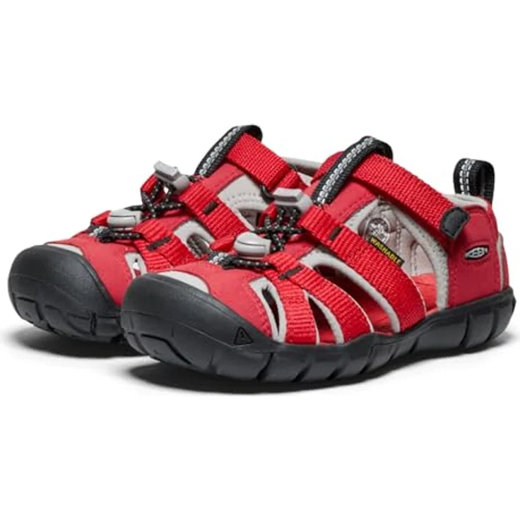 KEEN Seacamp II CNX, Wassersandale mit griffiger Sohle und sicher verstaubaren Schnürsenkeln, rot 25 – Bild 4