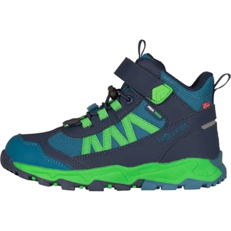 TROLLKIDS Tronfjell mid, Wasserdichter und atmungsaktiver Wanderschuh mit verstärkter Zehenpartie, Schnellschnürung und reflektierendem Element, schwarz – Bild 2