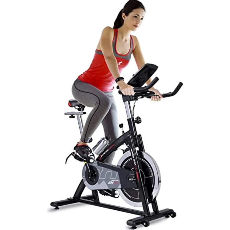 Sportstech Ergometer Heimtrainer SX200 mit 22KG Schwungrad & Multiplayer APP | Hometrainer Fahrrad für Zuhause | Trainingsgeräte für das Ausdauertraining | Fitness Exercise Bike, Schwarz - Preisvergleich – Bild 1