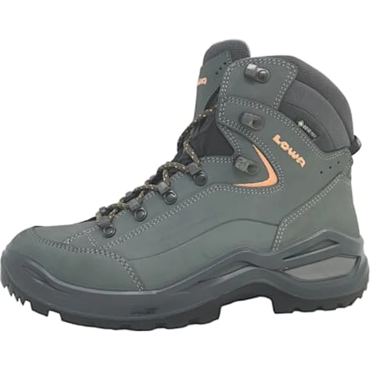 LOWA RENEGADE EVO GTX MID Ws Wanderschuhe, wasserdicht und atmungsaktiv, graphit/aprikose, Größe 39.5 – Bild 1