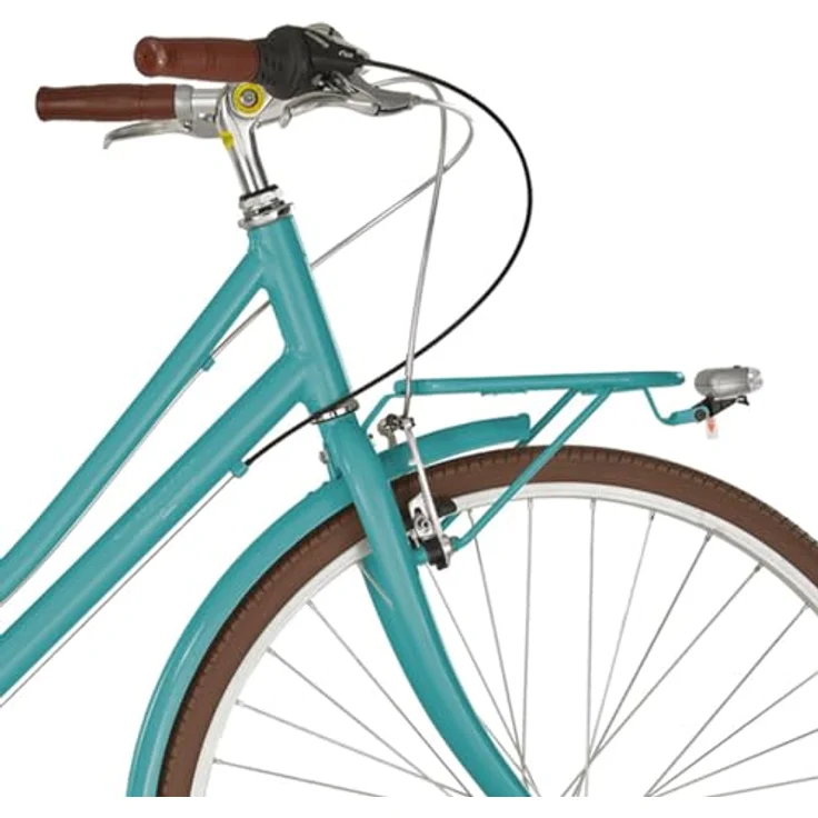 Alpina Bike Free Time, Cityrad für Damen, Aquamarin, 28 Zoll, mit Stahlgabel und Shimano RS-36 Schalthebel – Bild 2