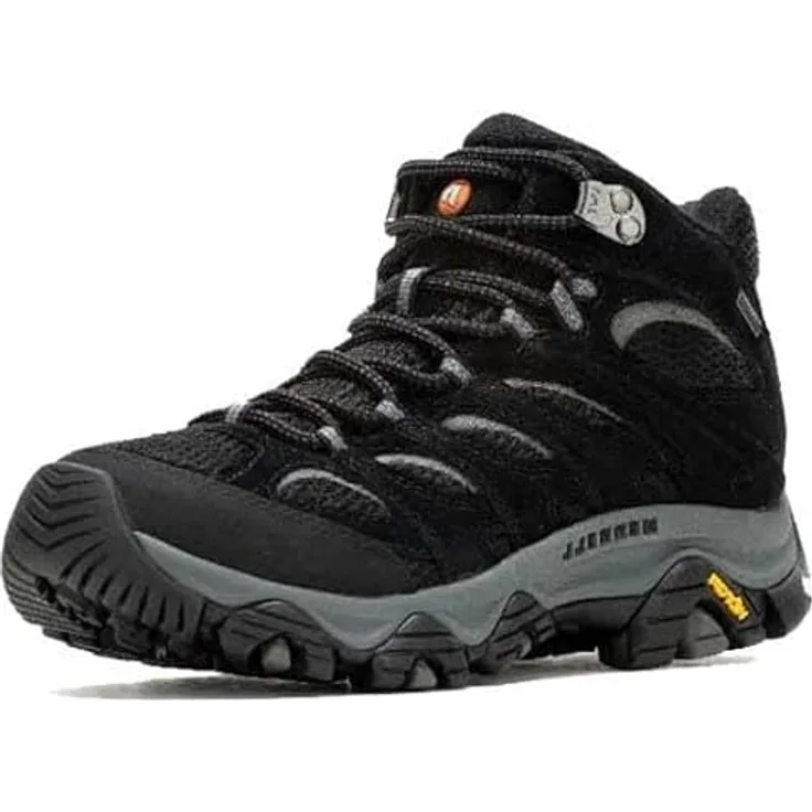 Merrell Moab 3 Mid Gtx, Damen Hiking Schuhe, wasserdicht, schwarz, Größe 37,5