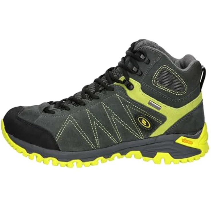 Brütting Mount Kapela High, Herren Wanderschuhe aus Leder mit Comfortex-Klimamembran, grau, Größe 43 – Bild 2