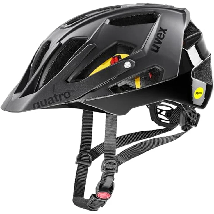 Uvex Quatro cc MIPS, MTB-Helm für Damen und Herren, MIPS-System, waschbare Innenausstattung, schwarz matt, 56-61 cm – Bild 1