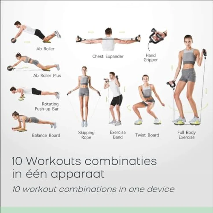 chi-enterprise Wonder Core Genius, Heimtrainer mit 10-in-1 Trainingsmöglichkeiten für Cardio- und Krafttraining – Bild 3
