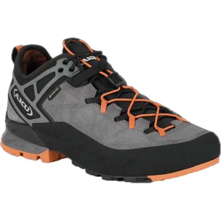 AKU Rock DFS II GTX Men, Wanderschuhe mit GORE-TEX Membran, grau/orange, UK 11