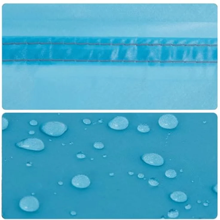 vidaXL Kuppelzelt, wasserdicht und windresistent für 3 Personen, blau, 6 kg, mit Schnellverschluss-System und E-Port – Bild 7