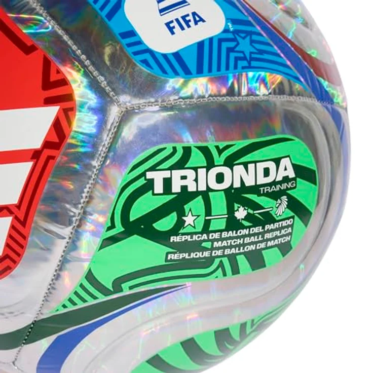 Adidas WORLD CUP 26 TRIONDA TRAINING FOIL Ball, strapazierfähiger Fußball für Trainingseinsätze – Bild 4