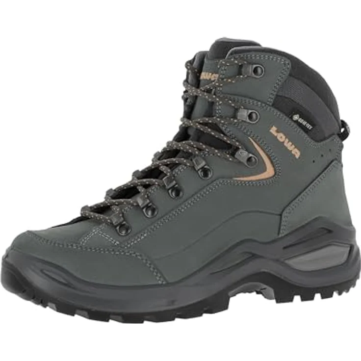 Lowa Renegade Evo GTX Mid WIDE, Damen Wanderstiefel mit perfekter Passform, graphit/aprikose, Größe 40 – Bild 4