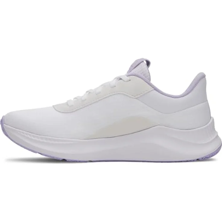 Under Armour Aurora 3, Laufschuhe für Damen mit atmungsaktivem Obermaterial und Charged+ Dämpfung, Weiß/Wildlederdetails – Bild 1