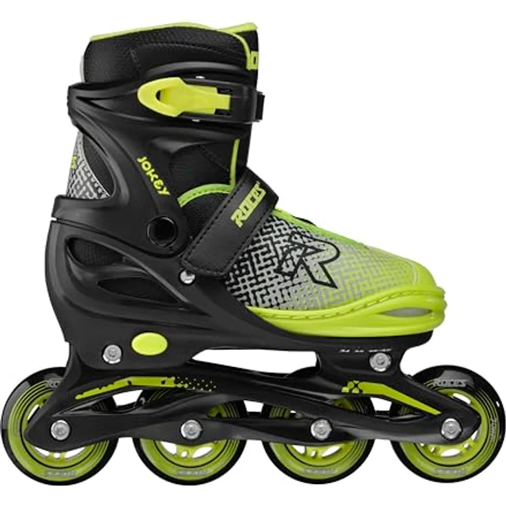 Roces Jokey X Boy, Rollschuhe mit einfacher Größenverstellung und anatomischer Polsterung, Schwarz – Bild 2