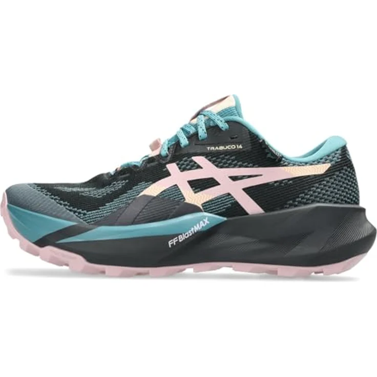 Asics Trabuco 14 Gtx, Trailrunning-Schuhe mit GORE-TEX Membran, reaktionsschneller Dämpfung und Profilsohle, schwarz/morganite, 41.5 – Bild 2