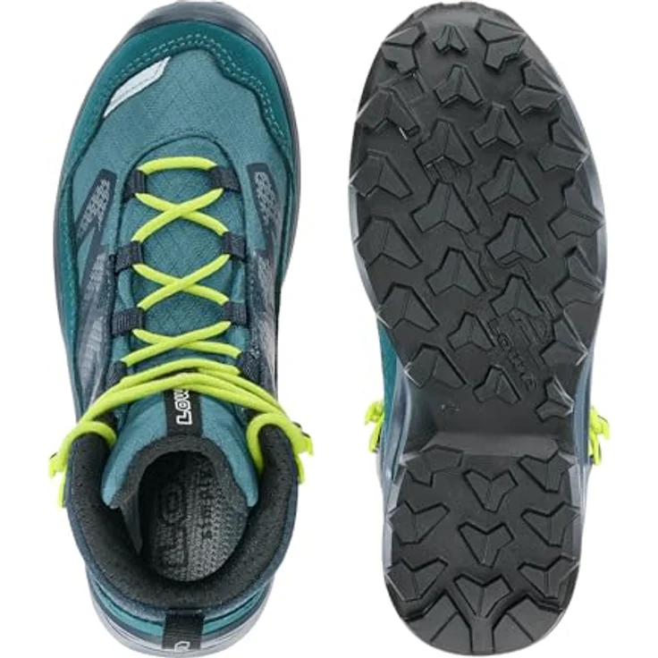 Lowa MADDOX PRO GTX, Jungen Outdoorschuhe mit GORE-TEX Membran, petrol/limone – Bild 6