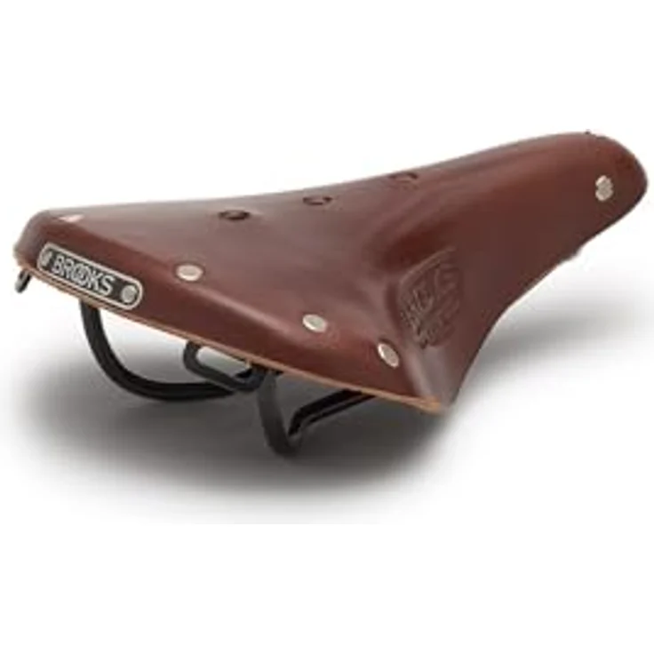 Brooks England, Velosattel für Touren, ungefederte Ausführung mit schwarzem Untergestell – Bild 1