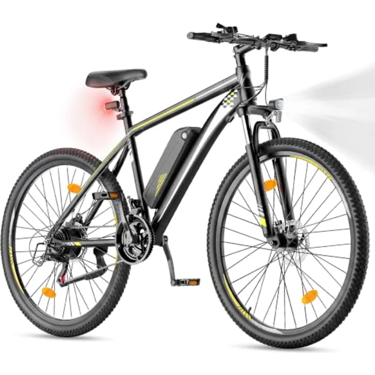 Touroll U1 29 E-Bike MTB, 250W Heckmotor, 65km Reichweite, 29 Zoll, Shimano 21-Gang, LED Display, Federgabel – Bild 1