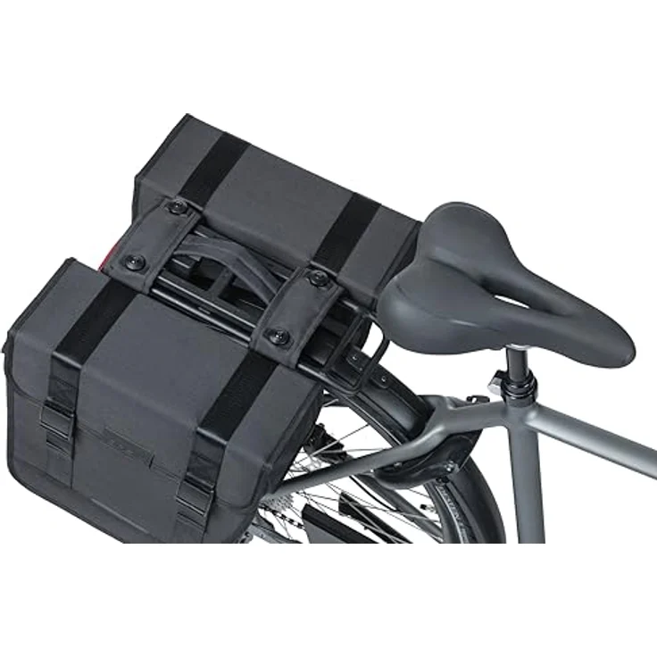 Basil Tour, Velotasche für Gepäckträger, 28 l, wasserabweisendes 600D Polyester, schwarz – Bild 4