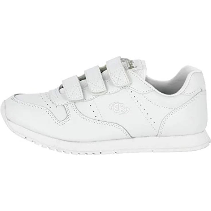 Brütting Herren Laufschuhe Halbschuhe, Synthetikmaterial, flacher Absatz 2 cm, Klettverschluss, Weiss, Größe 39 – Bild 2
