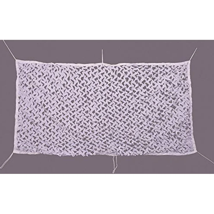 NINAT Tarnnetz Camouflage Netz 3Mx6M Weiß, leichtes 3D-Laubdesign für optimale Tarnung, ideal für Jagd und Outdoor-Aktivitäten – Bild 3