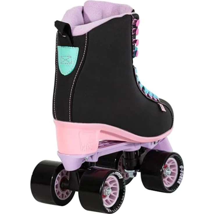 Chaya Lifestyle Rollerskates Melrose - 39, Veganfreundlich in Schwarz/Rosa mit Glasfaserverstärktem Teller – Bild 3