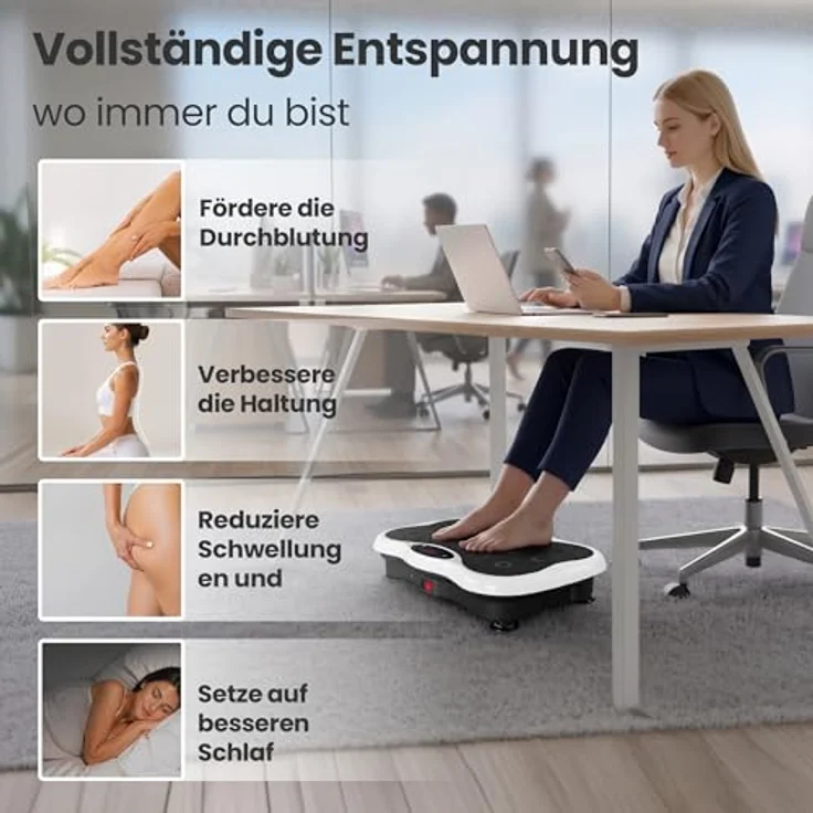 Extralink Vibrationsplatte für Ganzkörpertraining, 200 W, Muskelaufbau Fitnessgerät – Bild 2