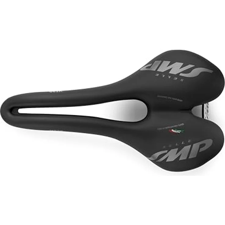 Selle Smp VT30, Velosattel mit ergonomischem Design, matte schwarze Veloursoberfläche, leicht 290 g, geeignet für Rennräder und Mountainbikes – Bild 3