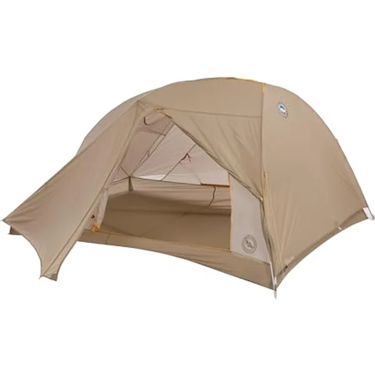 BIG AGNES Tiger Wall UL3 Bikepack Zelt, leichtes Fahrradpack-Zelt mit Doppelreißverschluss-Tür, grün