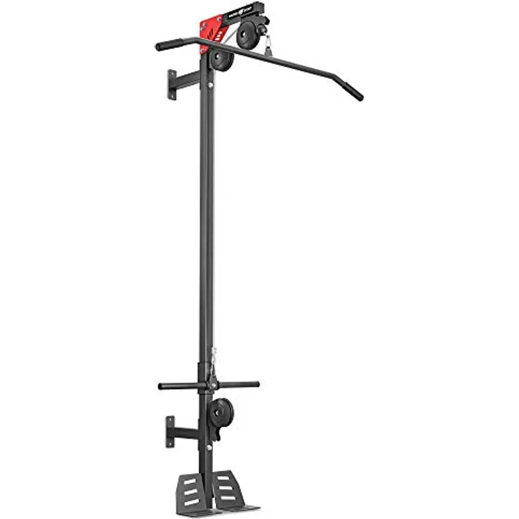 Marbo Sport Latzug für Wandmontage MH-W101 2.0 | Made in EU, mit gratis Latzugstange und rutschfesten Podesten