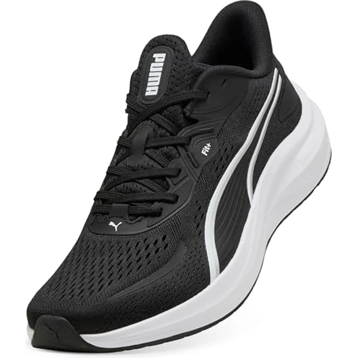 PUMA Skyrocket Lite 2 Laufschuhe für Erwachsene, ultraleichte Dämpfung, Softfoam+ Innensohle, Schwarz-Weiß-Silber Metallic – Bild 6