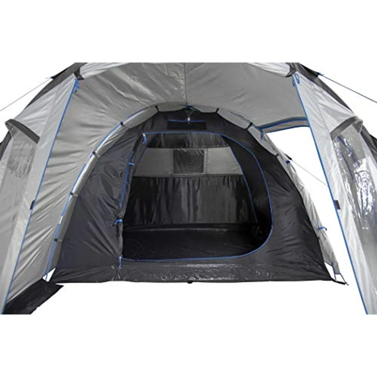 High Peak Tessin 5.0, Kuppelzelt für 5 Personen, 7.50 kg, mit UV-Sonnenschutz und guten Belüftungsmöglichkeiten, blau – Bild 5