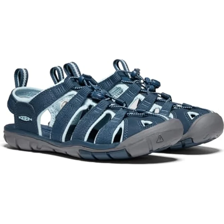 KEEN Clearwater CNX Damen Wanderschuhe, Zehenschutz und Schnellzugschnürsystem, blau, Größe 39 – Bild 4