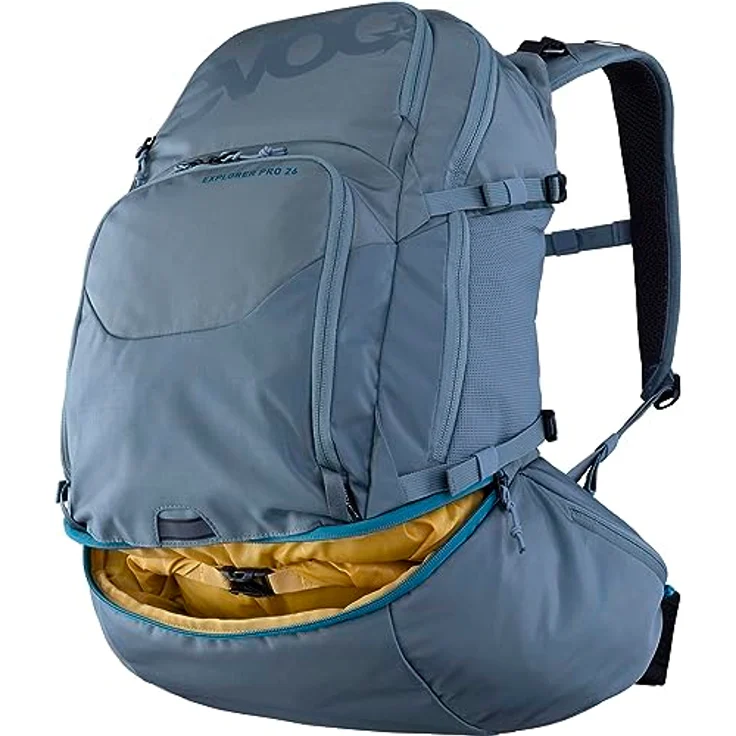 Evoc Explorer 26, Wanderrucksack für Herren, 45 cm, blau, 100% Polyester, kompakt (27 cm x 14 cm) – Bild 11