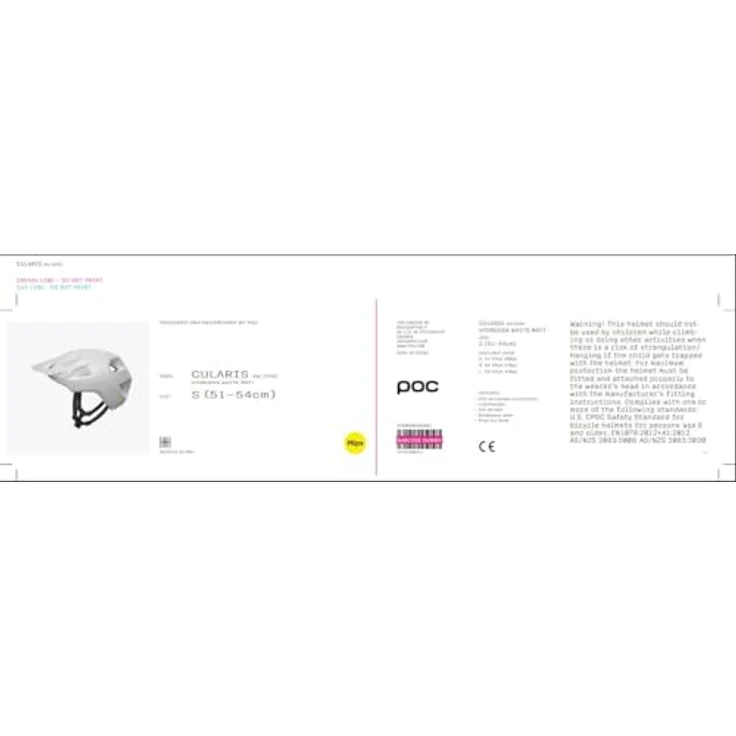 POC Cularis, Trail-Helm mit optimierter Belüftung und leichtem Design, (51 - 54 cm) – Bild 5