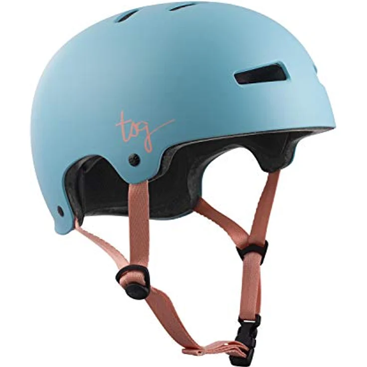 TSG Evolution WMN Frauen Helm, Solid Color satin porzellan blau, robuste Außenschale, anpassbares Tuned Fit System, 14 Belüftungsöffnungen, XXS/XS (52-54cm) – Bild 1