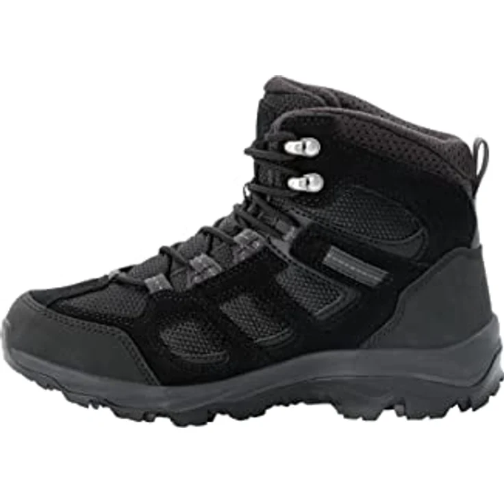 Jack Wolfskin VOJO 3 TEXAPORE MID W Wanderschuh, wasserdicht mit Texapore-Membran, verstärkter Zehen- und Fersenpartie, schrittdämpfender EVA-Mittelsohle, schwarz – Bild 2