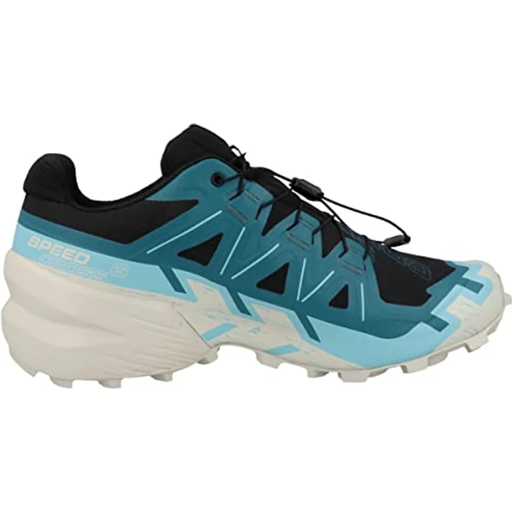 Salomon Speedcross 6 GTX 471152, Laufschuhe mit robustem Mesh-Obermaterial und Schnellschnürung, Schwarz – Bild 3