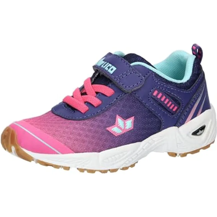 Lico Sportschuh Barney VS 28, Laufschuh für Kinder mit Klettverschluss und flexibler TPR-Laufsohle, schwarz