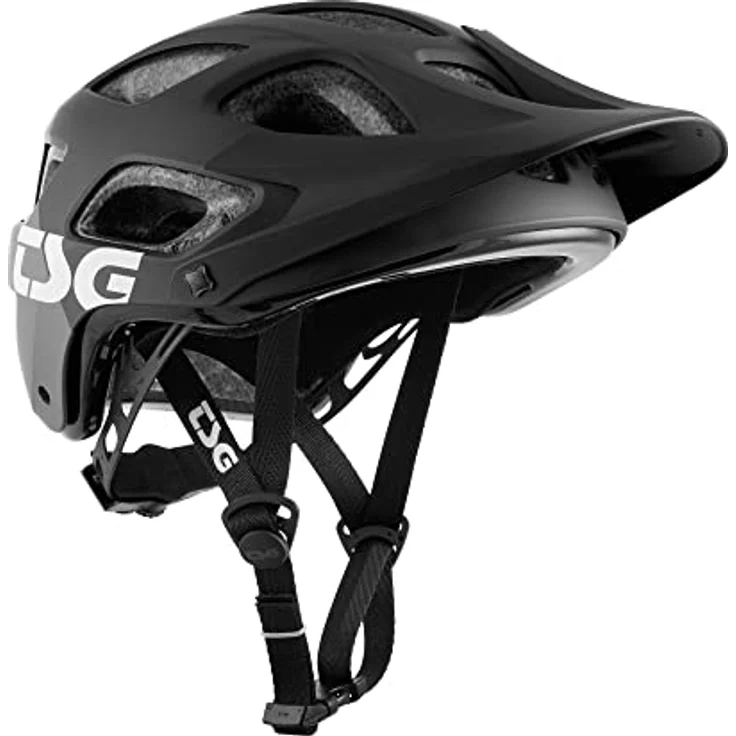 TSG Fullface Bike Helm Seek FR, All-Mountain-Enduro Helm mit abnehmbarem Vollgesichtsschutz, flow grey/black, XXS/XS (52-54cm) – Bild 3