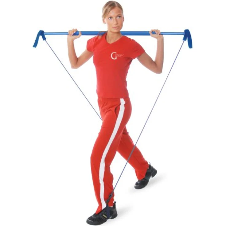 Gymstick Original, Blau, Mittel, plus DVD – Bild 2