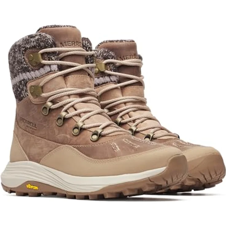 Merrell Siren 4 Thermo Mid Zip Wp, Damen Wanderschuhe, wasserdicht, mit Vibram Icetrek-Sohle, braun – Bild 2