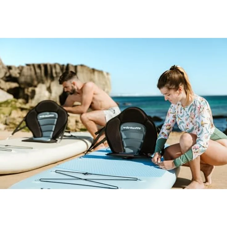 VirtuFit Supboard Cruiser 305, aufblasbares Stand-Up-Paddle-Board mit Kajak-Sitz, schwarz, 180 kg Tragfähigkeit, inklusive Paddel und Tragetasche – Bild 2