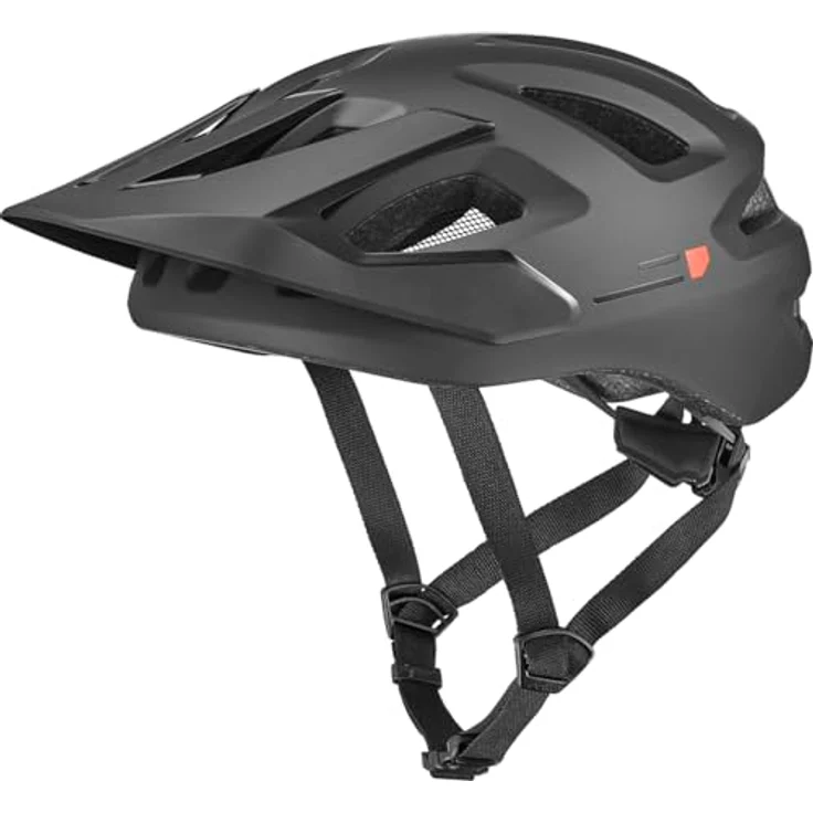 Bollé ADAPT PURE MTB-Helm mit AViD EPS Schutz, Belüftungssystem und feststehendem Schirm, schwarz matt, Größe M – Bild 1
