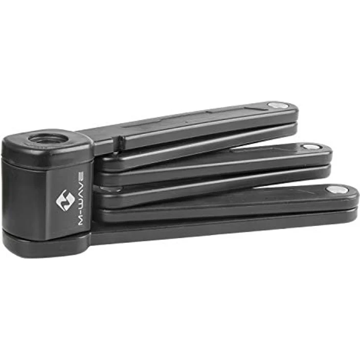 M-Wave Fahrradschloss Faltschloss 2er Set, je 875 mm, gehärteter Stahl, gleichschließend mit 4 Schlüsseln, inkl. Halter – Bild 2