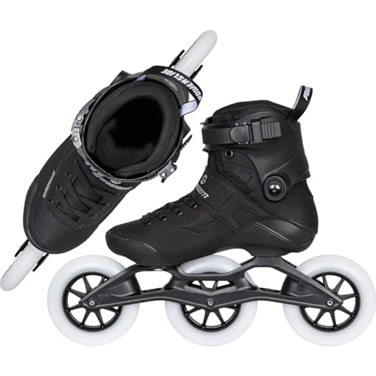 Powerslide Stream Classic 125, Inline-Skates mit TRINITY 3-Punkt-Befestigungssystem und 125mm Rädern, Schwarz, EU 38 – Bild 5