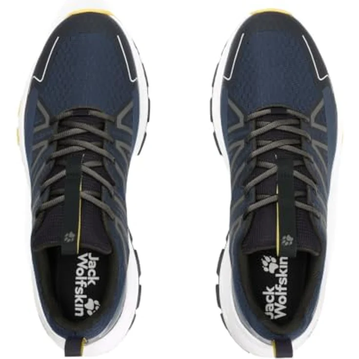 Jack Wolfskin Wild Hike Low M, Herren Wanderschuhe mit TEXARIDE-Technologie und optimalem Grip, Blau – Bild 4