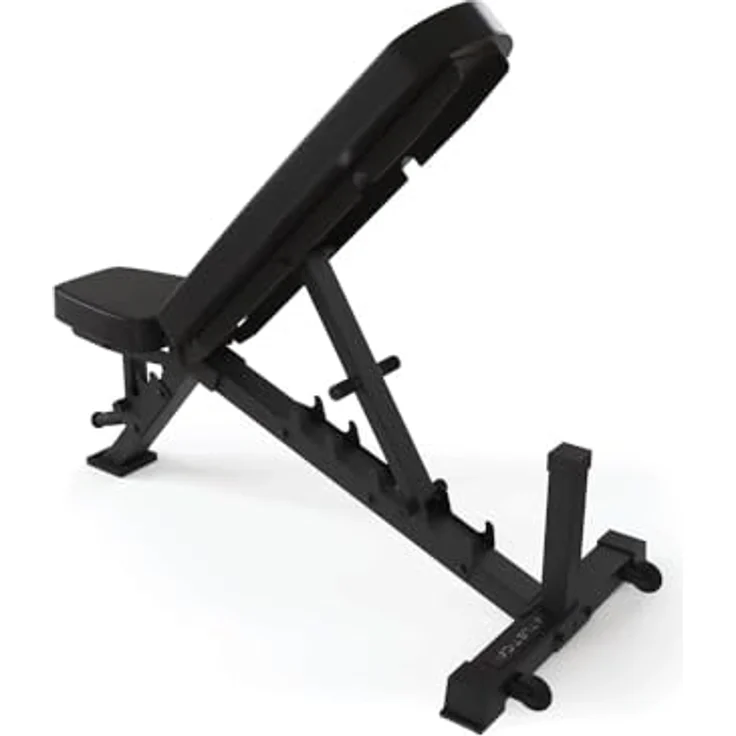 Atletica B4 Schrägbank | Fitness-Studio Qualität | Rückenlehne mit Metallplatte verstärkt | Langlebiger Mesh-Bezug | 8cm Dicke Polsterung | Klasse H Zertifiziert | Schwarz – Bild 3