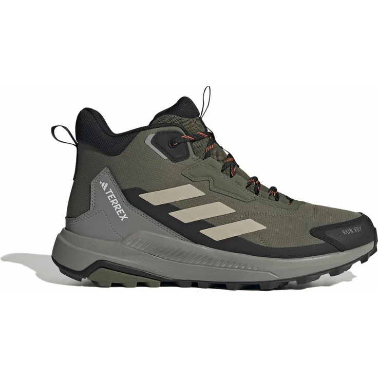 Adidas Terrex Anylander Rain.Rdy Mid-Top Wanderschuhe für Herren, wetterfest mit Traxion Außensohle und EVA-Dämpfung, schwarz