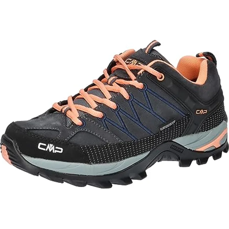 CMP Trekkingschuhe Damen Rigel Low, Wander- und Trekking Schuhe mit Full On Grip Technologie für optimale Dämpfung