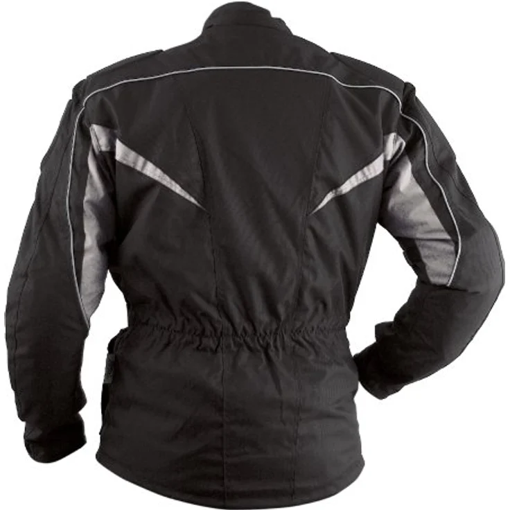 Roleff RO10003 Motorradjacke, Schwarz/Grau, wasserdicht, atmungsaktiv, mit Protektoren, Größe L – Bild 6