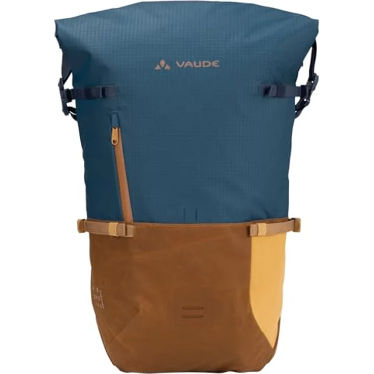 VAUDE CityGo II 23 Liter Blau, wasserdichter Rolltop Rucksack mit Laptop-Fach – Bild 5