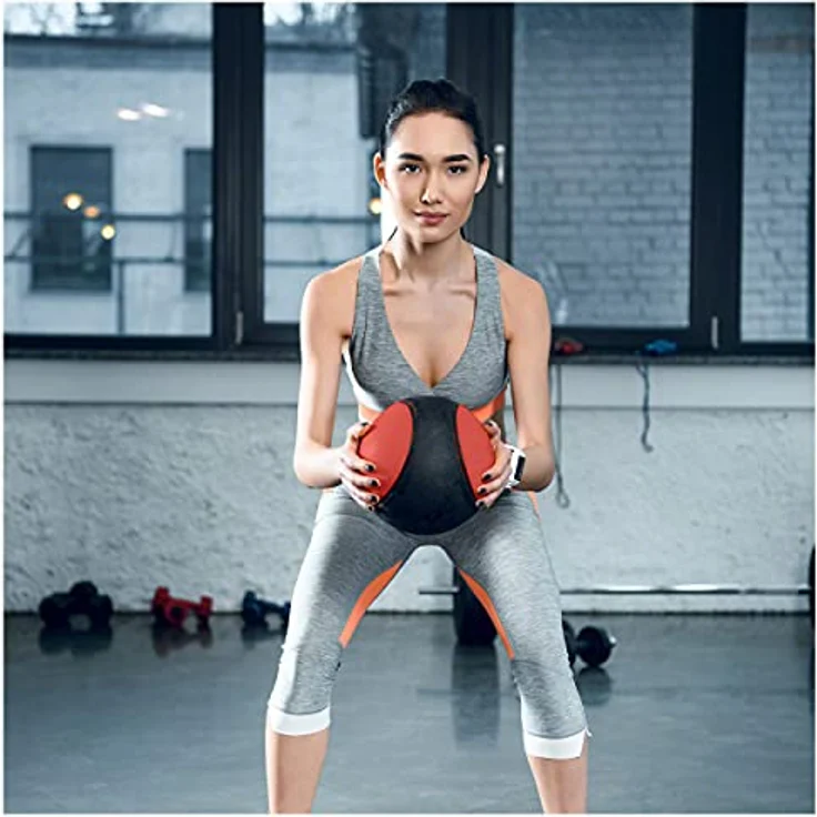 Sport-Tec Medizinball Gewichtsball Trainingsball ø 23 cm, 4 kg, rot – Bild 5